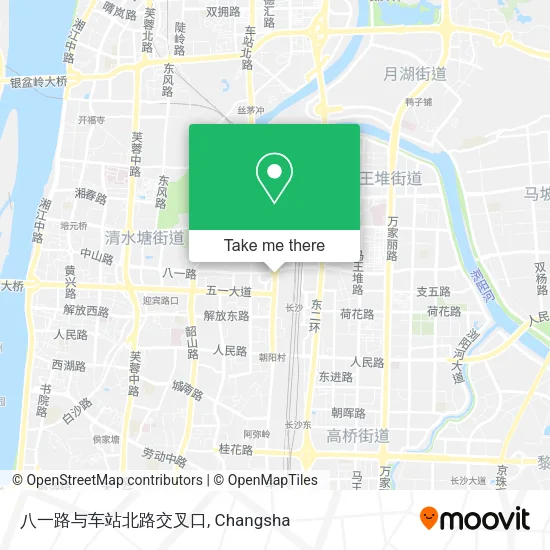 八一路与车站北路交叉口 map