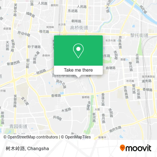 树木岭路 map