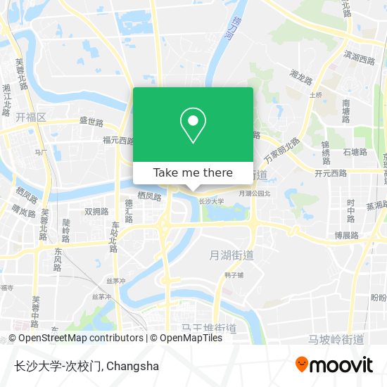 长沙大学-次校门 map