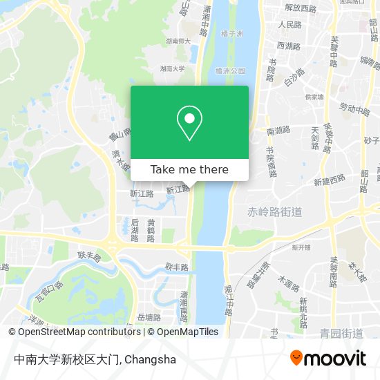 中南大学新校区大门 map