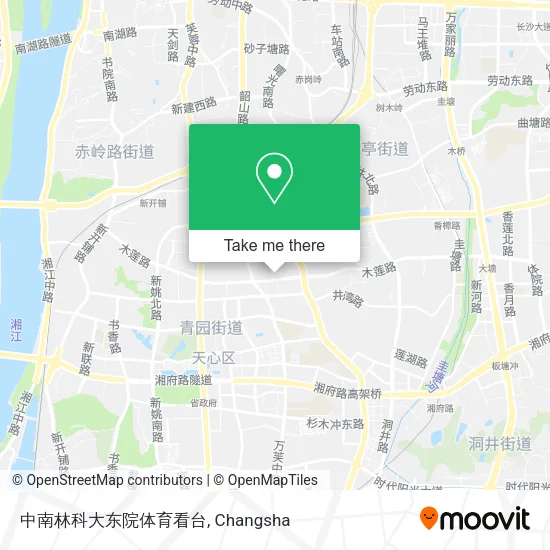 中南林科大东院体育看台 map