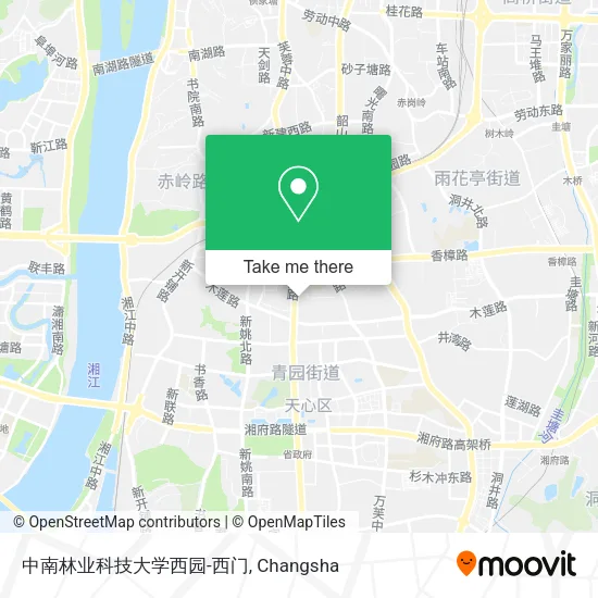 中南林业科技大学西园-西门 map