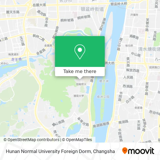 Hunan Normal University Foreign Dorm map