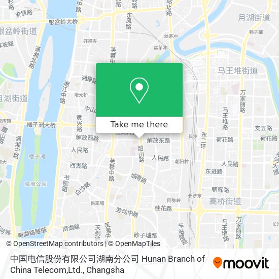 中国电信股份有限公司湖南分公司 Hunan Branch of China Telecom,Ltd. map