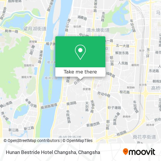 Hunan Bestride Hotel Changsha map