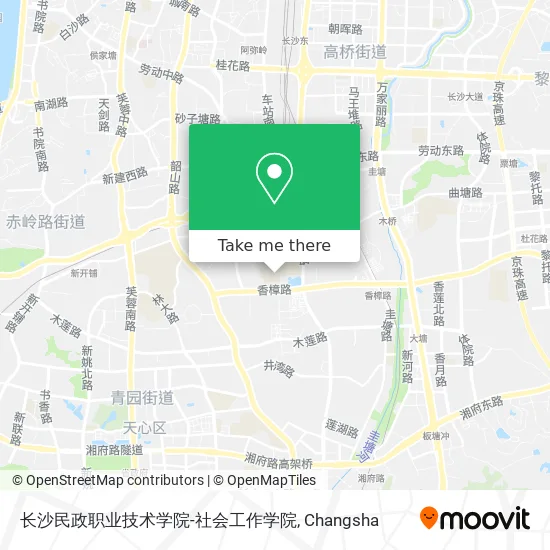 长沙民政职业技术学院-社会工作学院 map