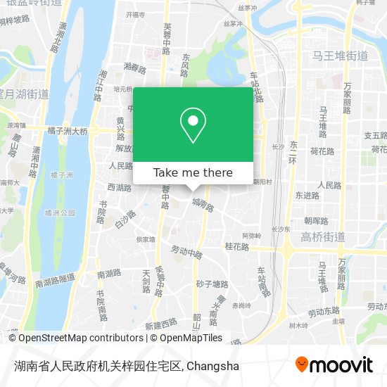 湖南省人民政府机关梓园住宅区 map