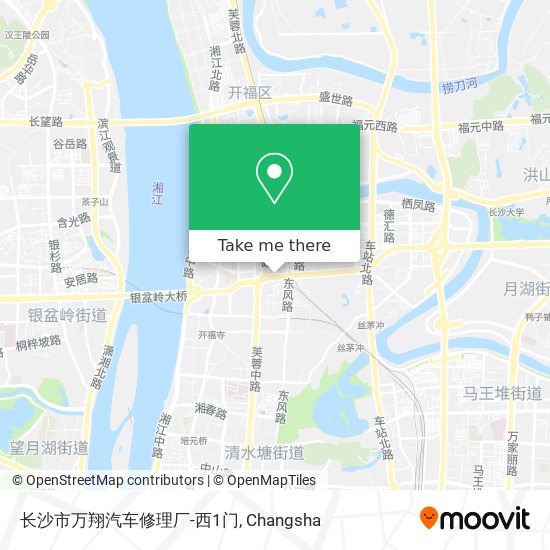 长沙市万翔汽车修理厂-西1门 map