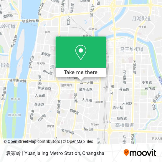 袁家岭 | Yuanjialing Metro Station map