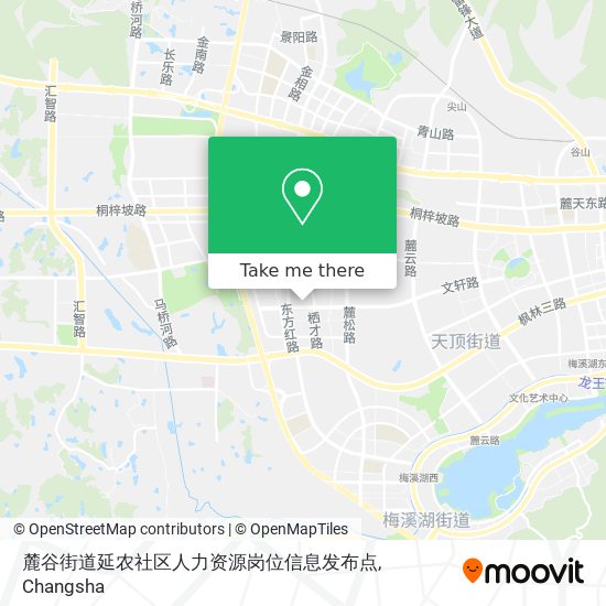 麓谷街道延农社区人力资源岗位信息发布点 map