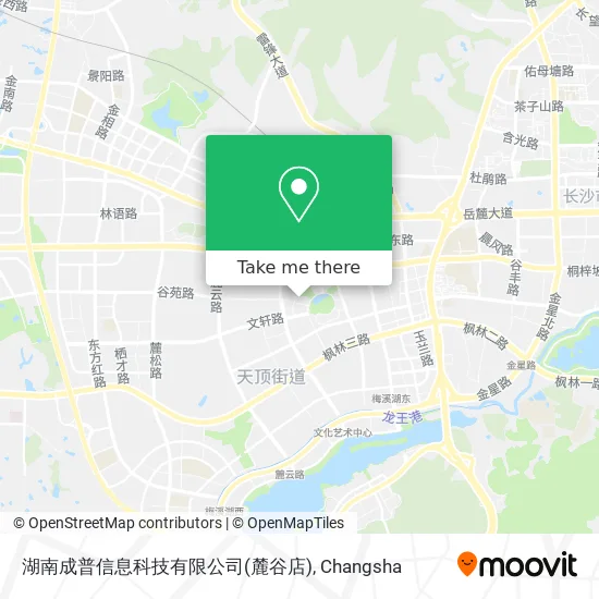 湖南成普信息科技有限公司(麓谷店) map