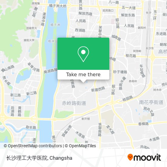 长沙理工大学医院 map