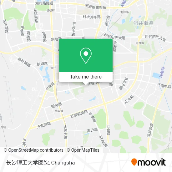 长沙理工大学医院 map