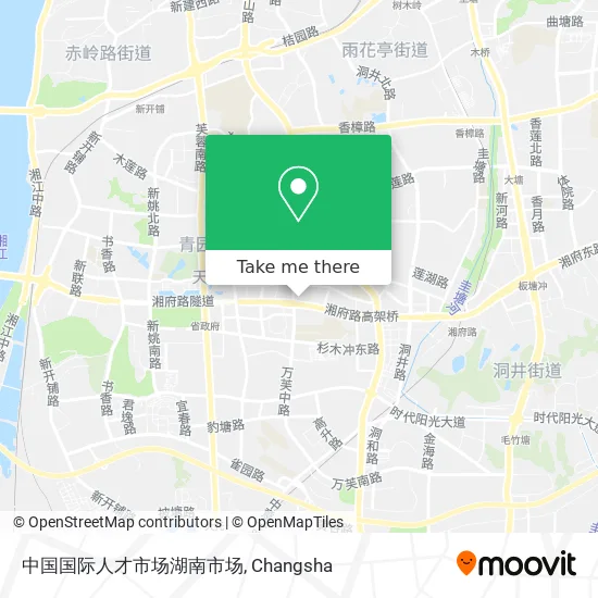 中国国际人才市场湖南市场 map