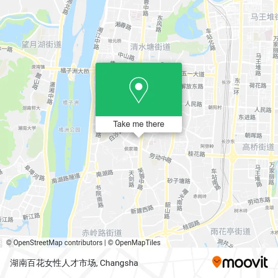 湖南百花女性人才市场 map