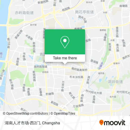 湖南人才市场-西2门 map