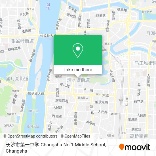 长沙市第一中学 Changsha No.1 Middle School map