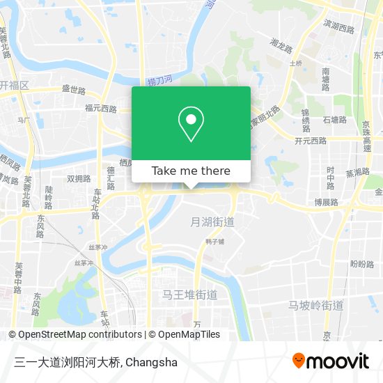 三一大道浏阳河大桥 map