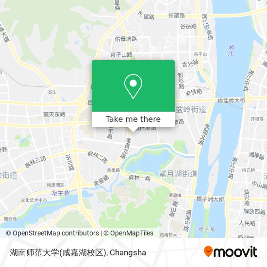 湖南师范大学(咸嘉湖校区) map