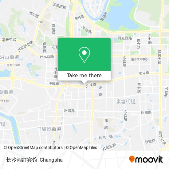长沙湘红宾馆 map