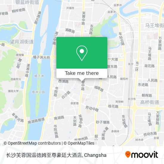 长沙芙蓉国温德姆至尊豪廷大酒店 map