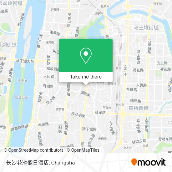 长沙花瀚假日酒店 map