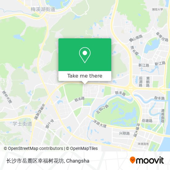 长沙市岳麓区幸福树花坊 map