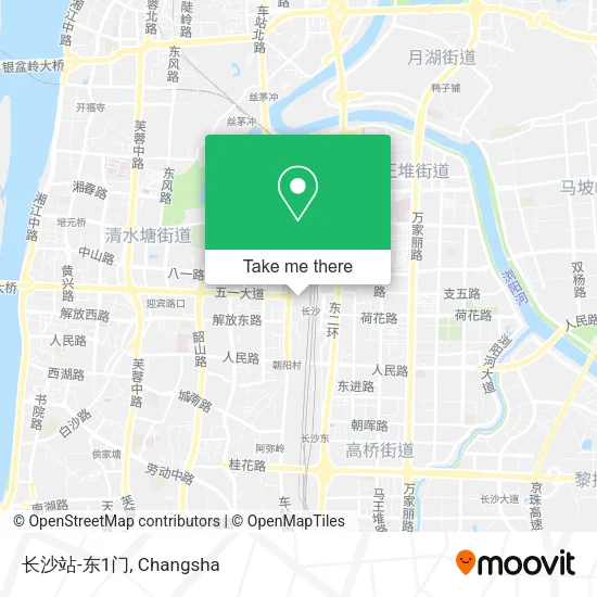 长沙站-东1门 map