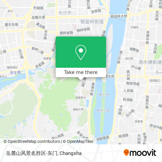 岳麓山风景名胜区-东门 map