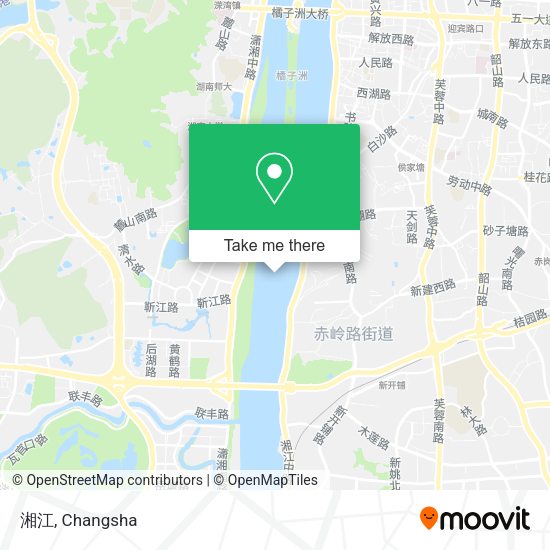 湘江 map