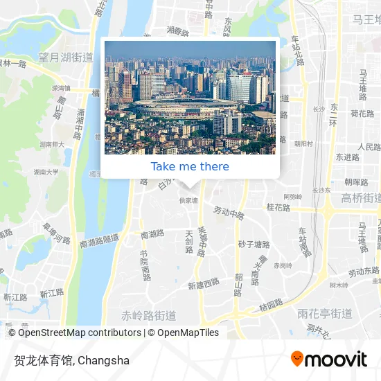 贺龙体育馆 map