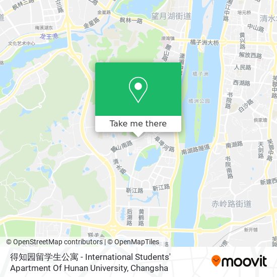 得知园留学生公寓 -  International Students' Apartment Of Hunan University map