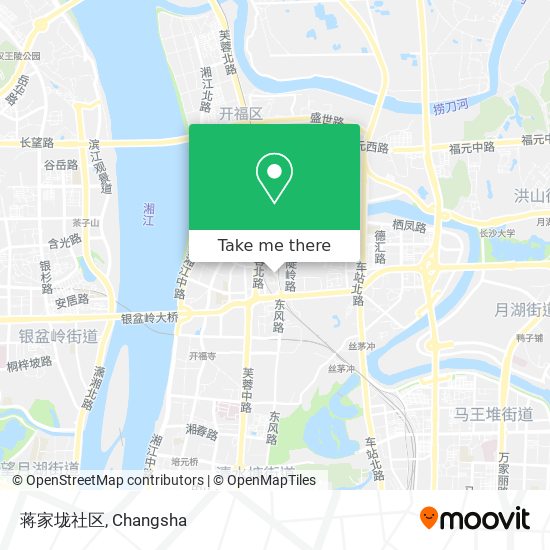 蒋家垅社区 map