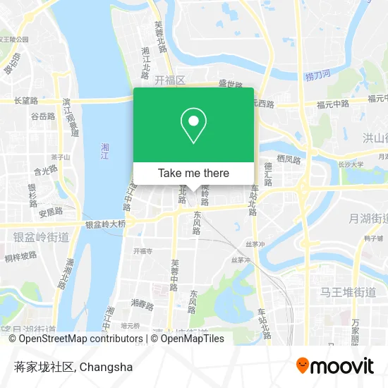 蒋家垅社区 map