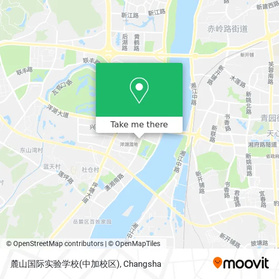 麓山国际实验学校(中加校区) map