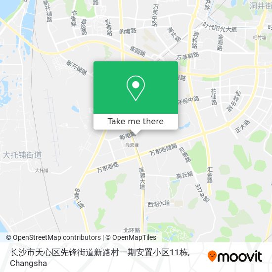 长沙市天心区先锋街道新路村一期安置小区11栋 map