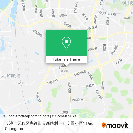 长沙市天心区先锋街道新路村一期安置小区11栋 map