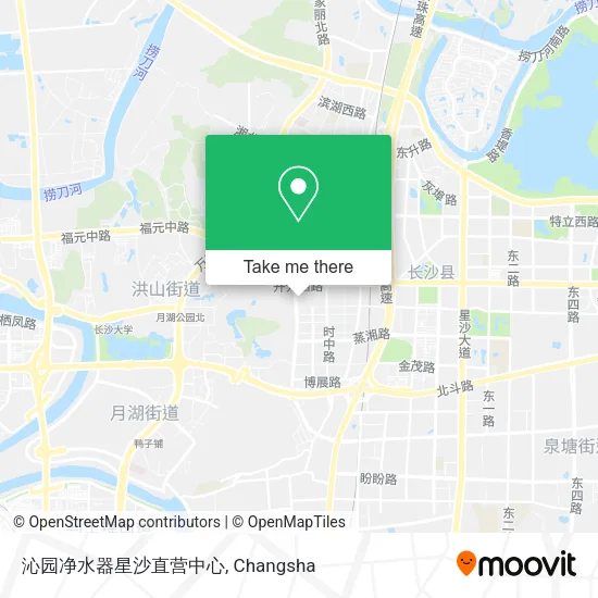 沁园净水器星沙直营中心 map