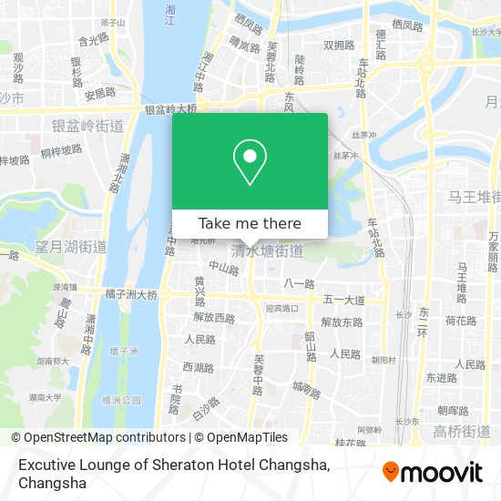 Excutive Lounge of Sheraton Hotel Changsha map