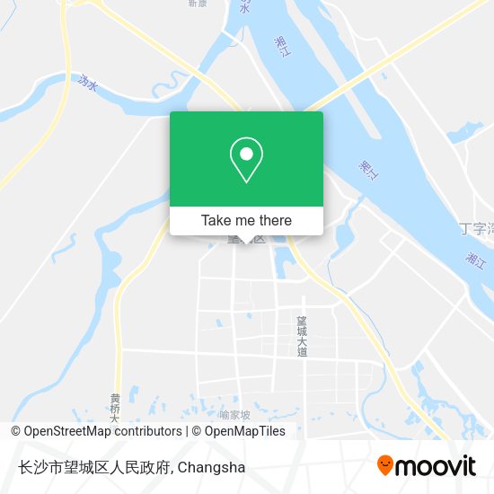 长沙市望城区人民政府 map