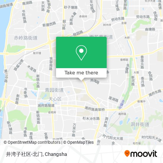 井湾子社区-北门 map