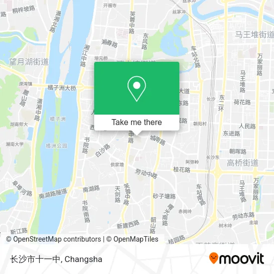 长沙市十一中 map