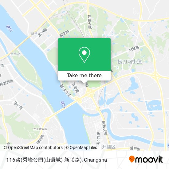 116路(秀峰公园(山语城)-新联路) map