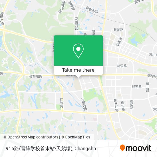 916路(雷锋学校首末站-天鹅塘) map