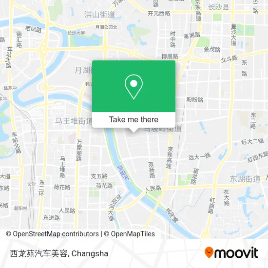 西龙苑汽车美容 map