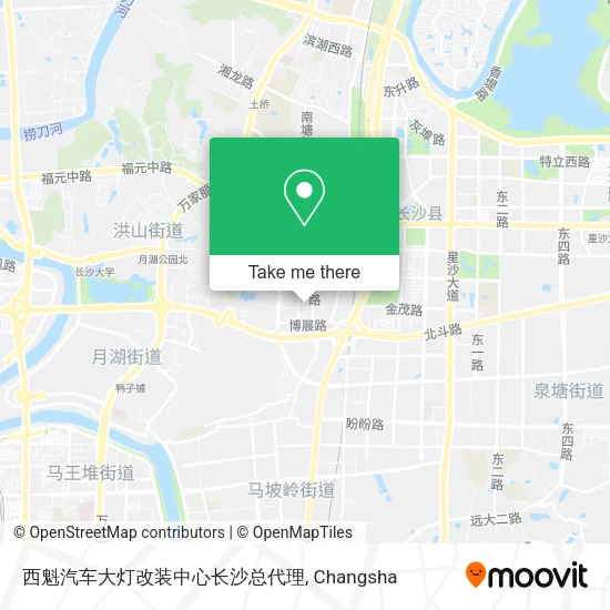 西魁汽车大灯改装中心长沙总代理 map