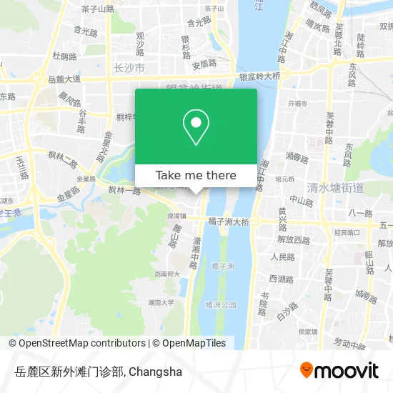 岳麓区新外滩门诊部 map
