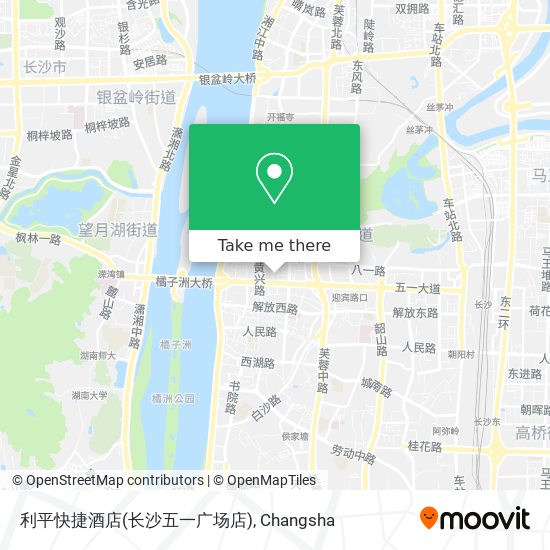 利平快捷酒店(长沙五一广场店) map