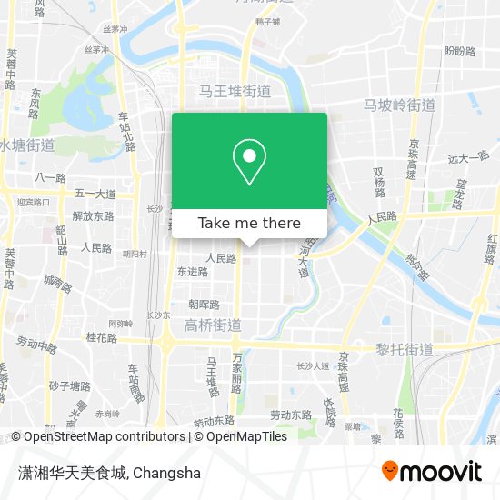 How To Get To 潇湘华天美食城in 芙蓉区by Bus Or Metro