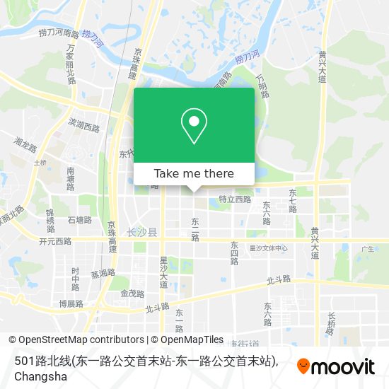 501路北线(东一路公交首末站-东一路公交首末站) map